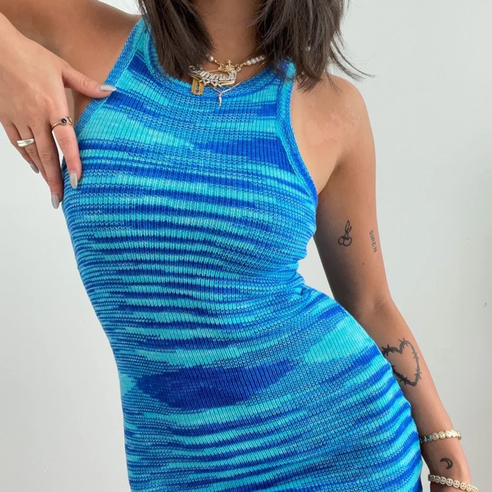 Elish Mini Dress Blue